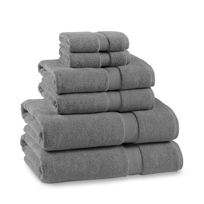 Chambers&#174; Heritage Solid Towel Set, Set of 6, Pewter