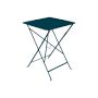 Bistro Square Table Aluminum Acapulco Blue