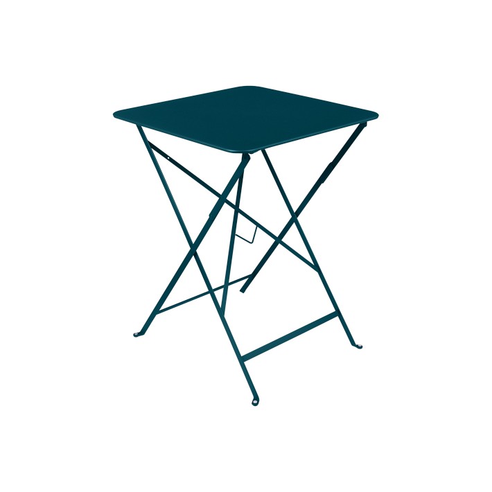 Bistro Square Table Aluminum Acapulco Blue