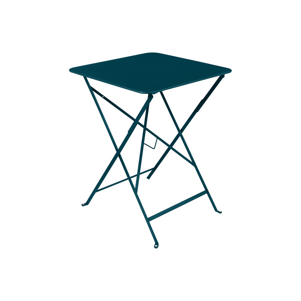 Bistro Square Table Aluminum Acapulco Blue