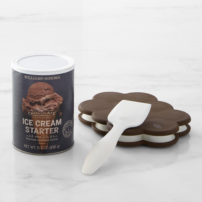 Chef'n Mini Ice Cream Sandwich Mold & Chocolate Ice Cream Starter