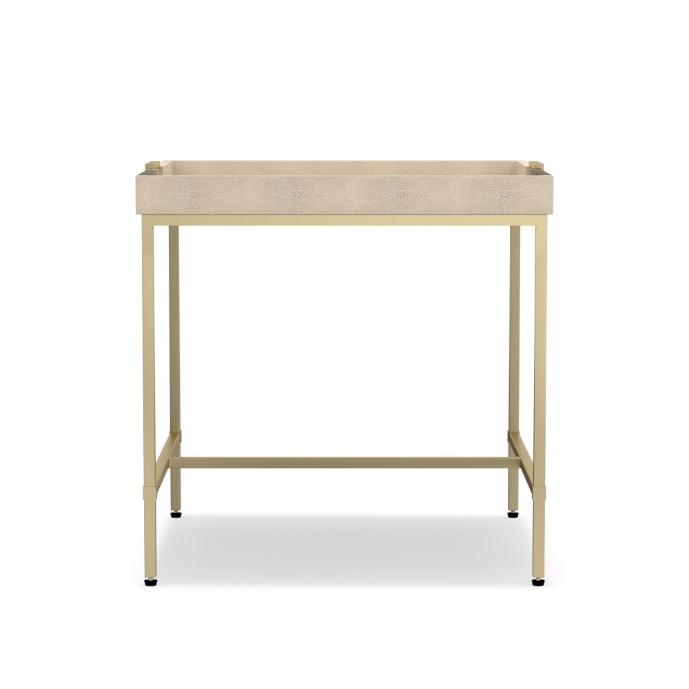 Lexi Side Table, Shagreen, Cream