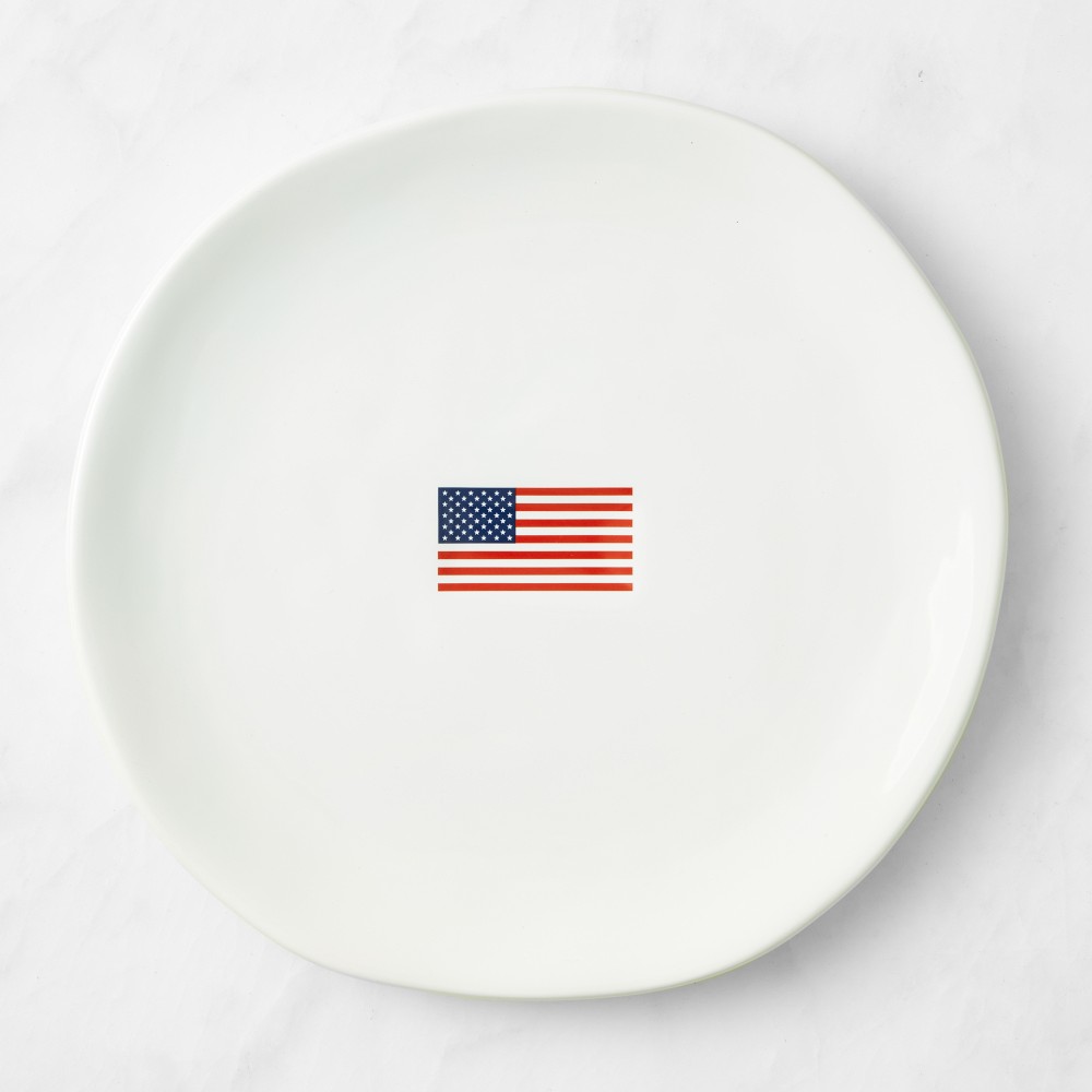 American Flag Dinner Plates - Set Of 4
