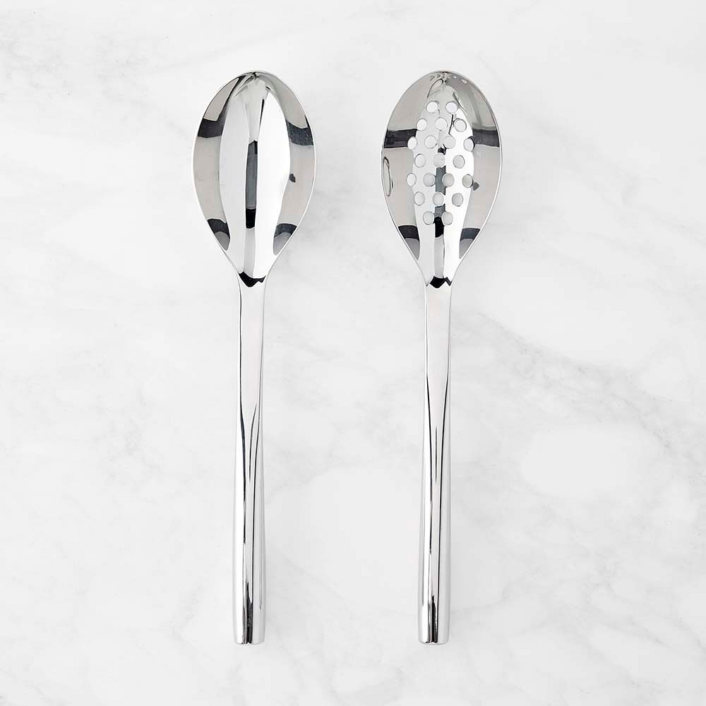 Williams Sonoma Signature Stainless Steel Spoons, Set of 2