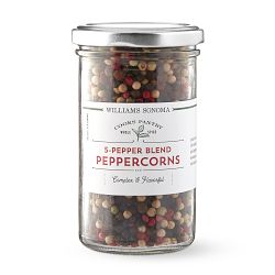 Five Pepper Blend Peppercorns, Set of 2