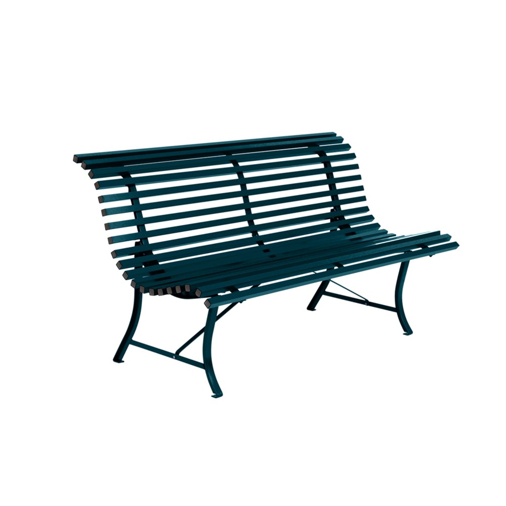 Louisiane Bench Aluminum Acapulco Blue