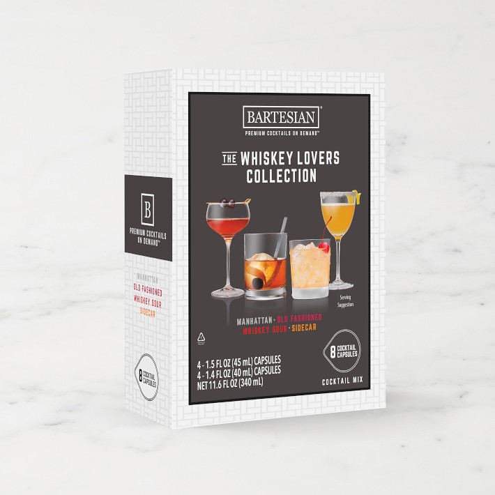 Bartesian Whiskey Lover's Cocktail Capsules, 8 Pack