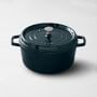 Staub Enameled Cast Iron Round Dutch Oven, 5 1/2-Qt., La Mer