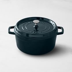 Staub Enameled Cast Iron Round Dutch Oven, 5 1/2-Qt., La Mer