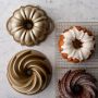 Nordic Ware Cast Aluminum Nonstick Small Heritage and Anniversary Bundt Pans, Set of 2