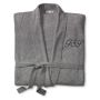 Long Cashmere Robe, Small, Gray