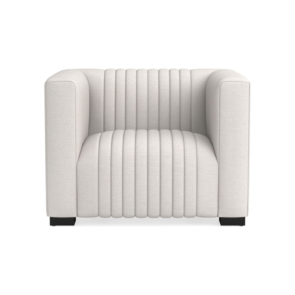Channeled Chair, Perennials Performance Basketweave, Ivory