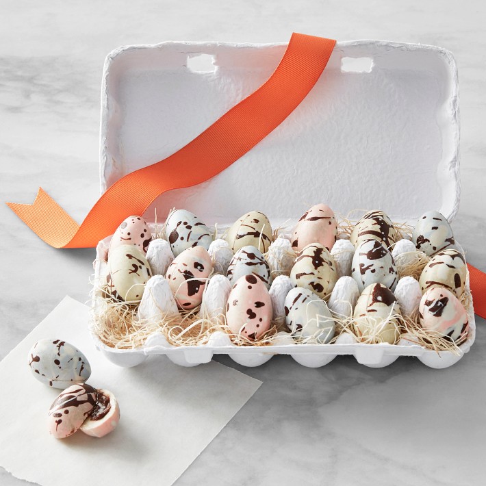 Knipschildt Assorted Pastel Chocolate Easter Egg Truffles, Immediate Delivery