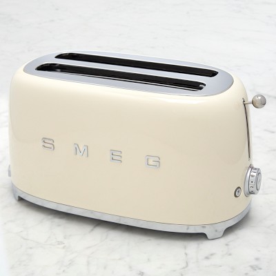 Smeg 4-Slice Toaster, Cream