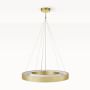 Upton 40" LED Chandelier, Antique Brass