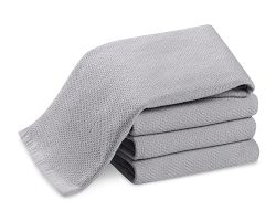 All Purpose Pantry Towels, Set of 4, Drizzle Grey