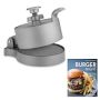 Adjustable Nonstick Burger Press with Cookbook