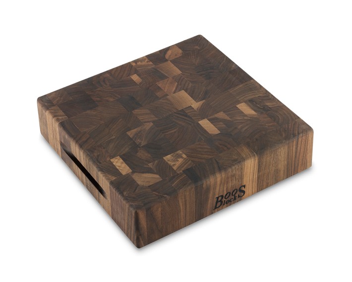 Boos End-Grain Cutting Block, Walnut, 12" X 12" X" 3