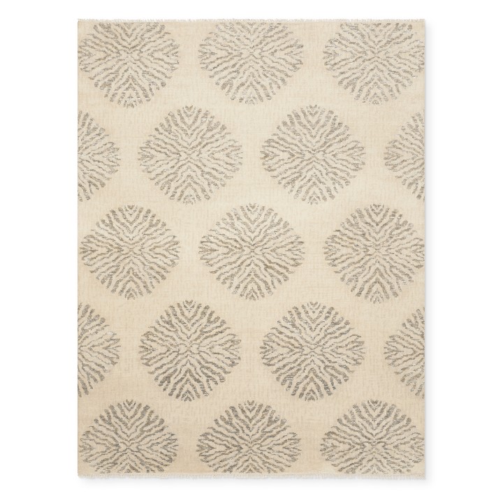 Bori Hand Knotted Rug, 6x9', Angora