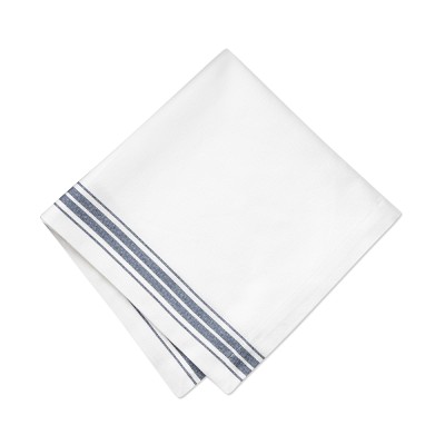 Restaurant Stripe Napkins, Set of 4, Blue Stripe