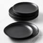 Open Kitchen by Williams Sonoma Matte Coupe Dinner & Salad Plates, Set of 8, Black
