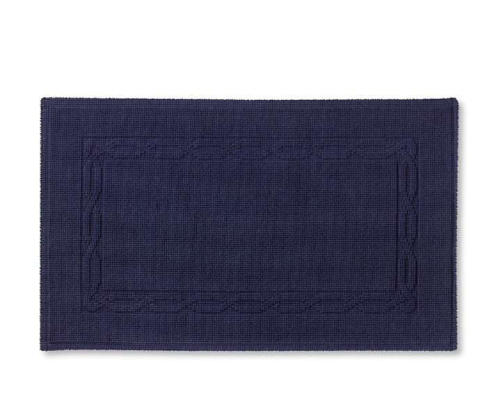 Chambers&#174; Heritage Solid Bath Mat, 20" X 32", Navy