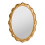 AERIN Gold Scalloped Oval Wall Mirror, 42" X 30"