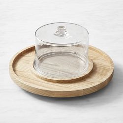 Hold Everything Cheese Storage Fridge to Table Lazy Susan, Ashwood