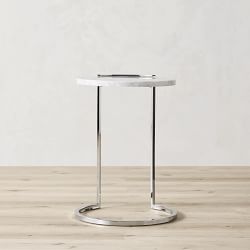 Marble &amp; Metal Accent Table (18&quot;)