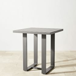 Santa Barbara Outdoor Slate Grey Metal Bar Table (37.5&quot;)
