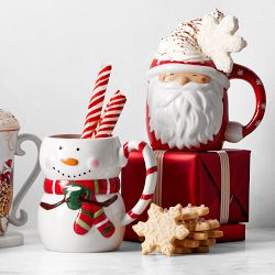Figural Santa Mug