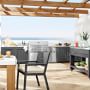 Larnaca Outdoor Slate Grey Metal Prep Table (58&quot;)