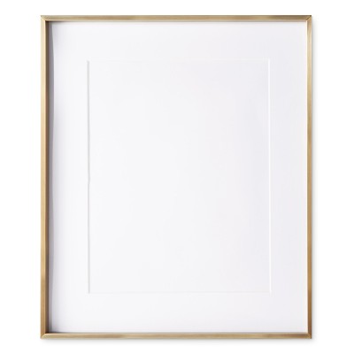 Polished Nickel Gallery Frames with Antique Brass, 11&quot; X 14&quot;