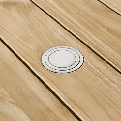 Larnaca Outdoor Natural Teak Square Dining Table (38&quot;)