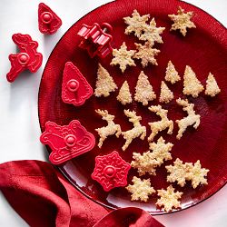 Williams Sonoma Holiday Twas Pie Punches, Set of 6
