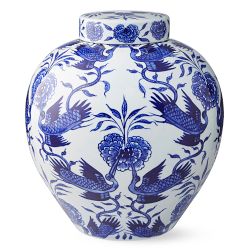 Crane Small Ginger Jar