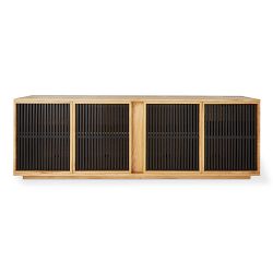 Willamette Media Console, Oak, 4 Door
