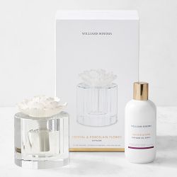 Home Fragrance Orchid & Fern Diffuser Refill and Crystal Flower Diffuser Set