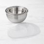 Williams Sonoma Stainless Steel Mixing Bowls With Lid, Set Of 3