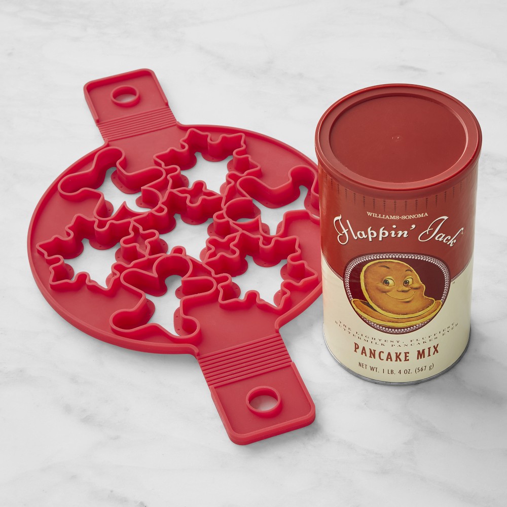 Williams Sonoma Holiday Pancake 7-in-1 Flipper & Flappin Jack Pancake Mix