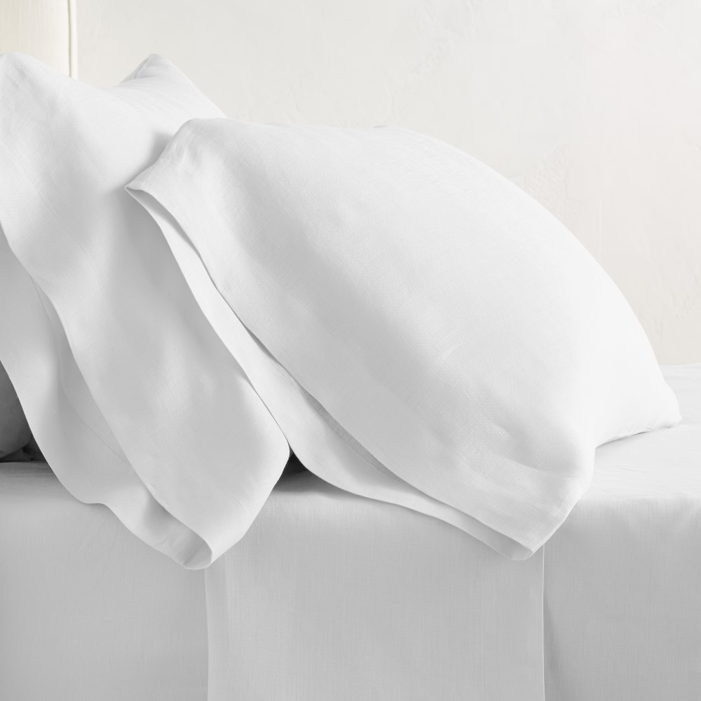 Chambers&#174; Linen Pillowcases, Set of 2, White
