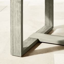 Ojai Outdoor Grey Teak Rectangular Coffee Table (58&quot;)