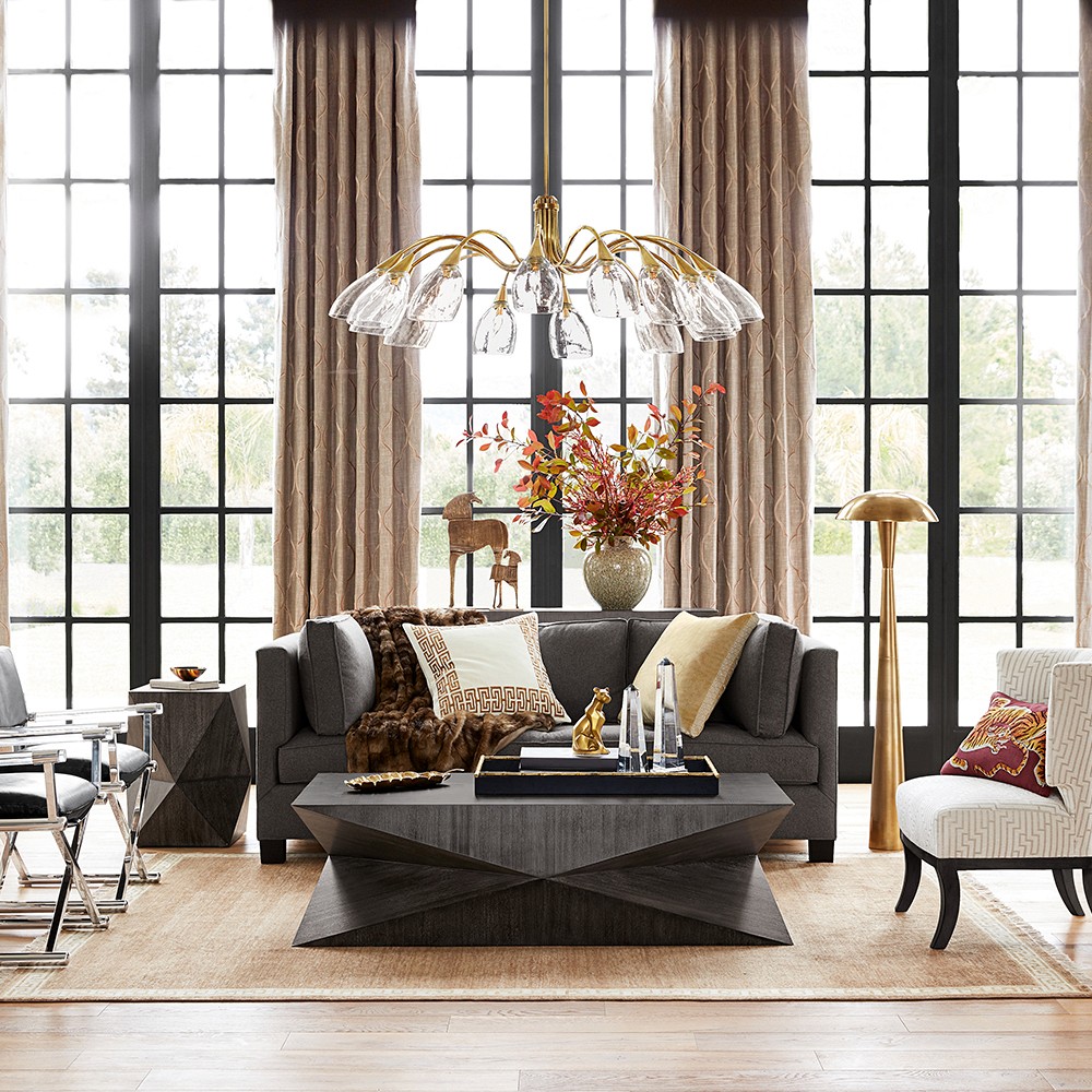 Watson Floor Lamp, Antique Brass