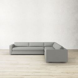 Carlton Square Arm 3-Piece L-Shape Sectional (131&quot;-135&quot;)
