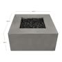 Havana Casual Square Fire Table (40&quot;)