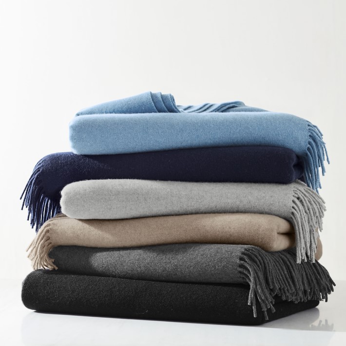 Italian Recycled Cashmere Throw