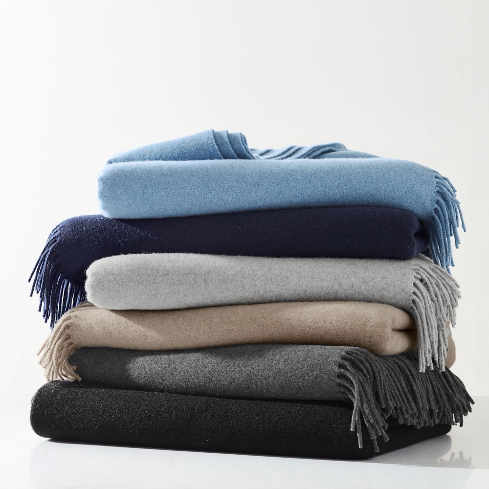 Italian Recycled Cashmere Throw