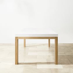 Larnaca Outdoor Teak Fiberstone Dining Table (96&quot;-108&quot;)