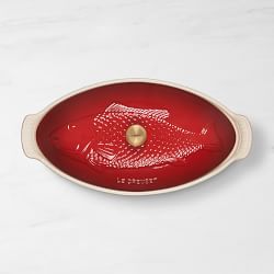 Le Creuset Stoneware Oval Fish Baker, 1 3/4 Qt.