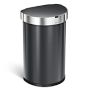 simplehuman™ 45L Semi Round Sensor Can, Black